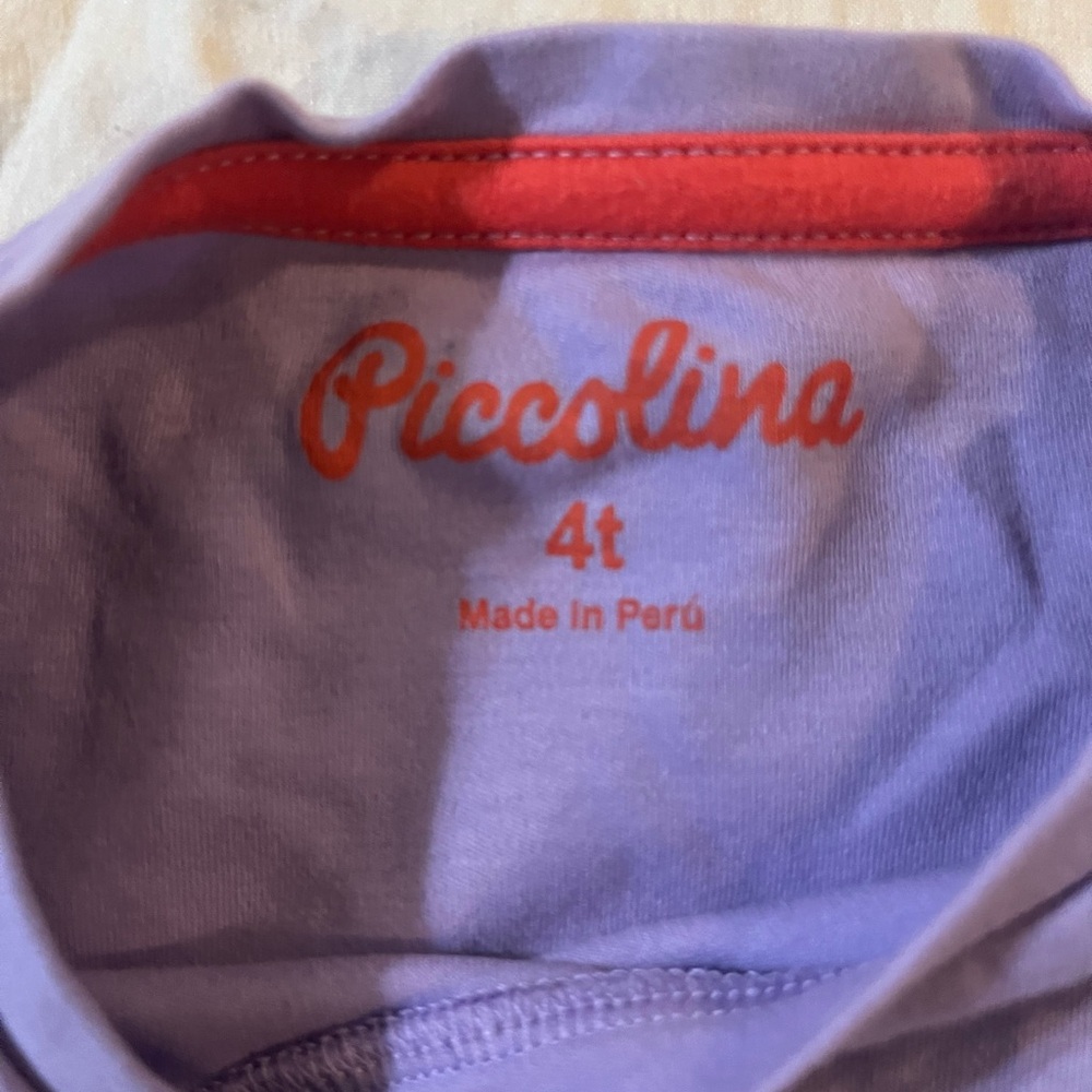 Piccolina Girls' Frida Kahlo Short Sleeve Tee - Lavender - Picture 2 of 3